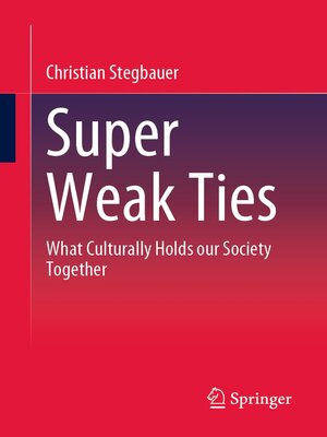 cover image of Super Weak Ties